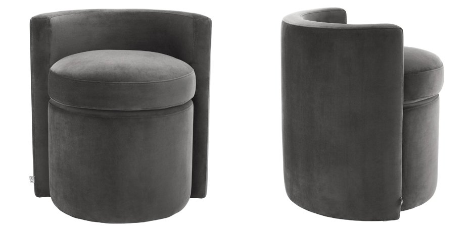 Кресло Eichholtz Stool Arcadia dark grey