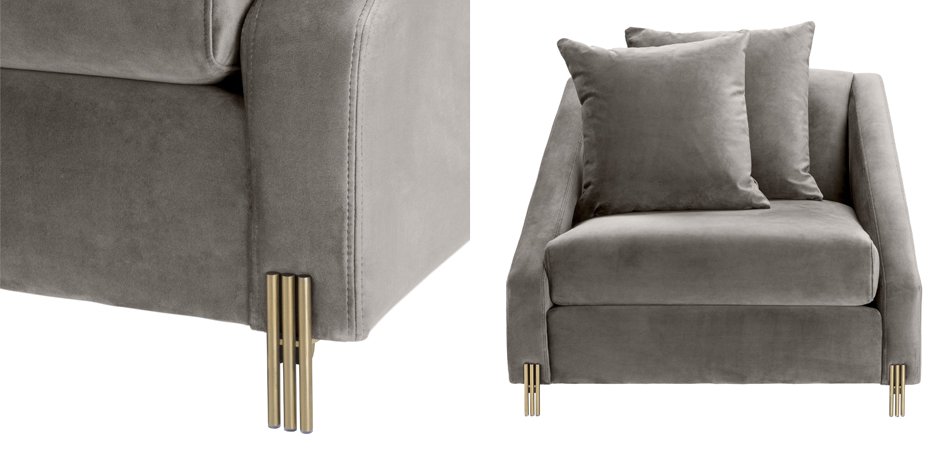 Кресло Eichholtz Chair Candice grey