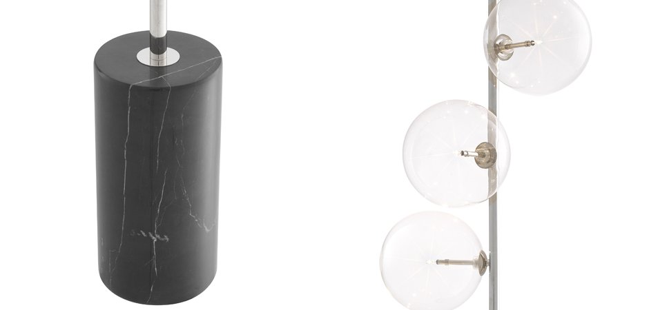 Торшер Eichholtz Floor Lamp Tempo Nickel