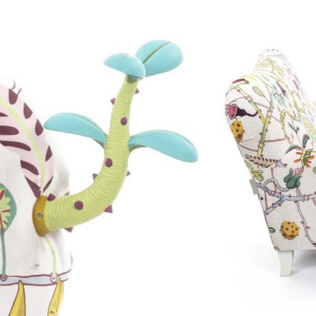 Кресло Seletti Armchair Botanical diva white