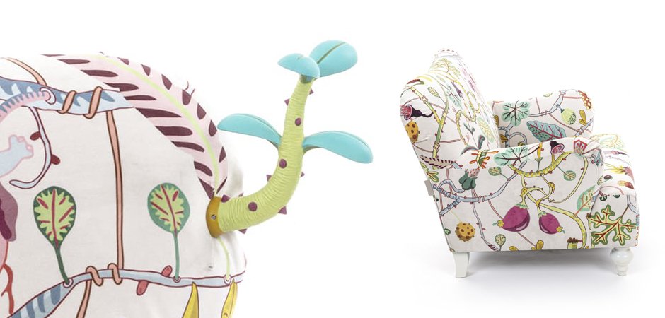 Кресло Seletti Armchair Botanical diva white