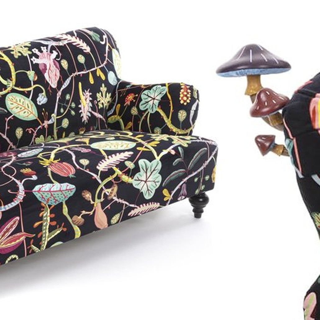 Диван Seletti Botanical Diva Sofa Black