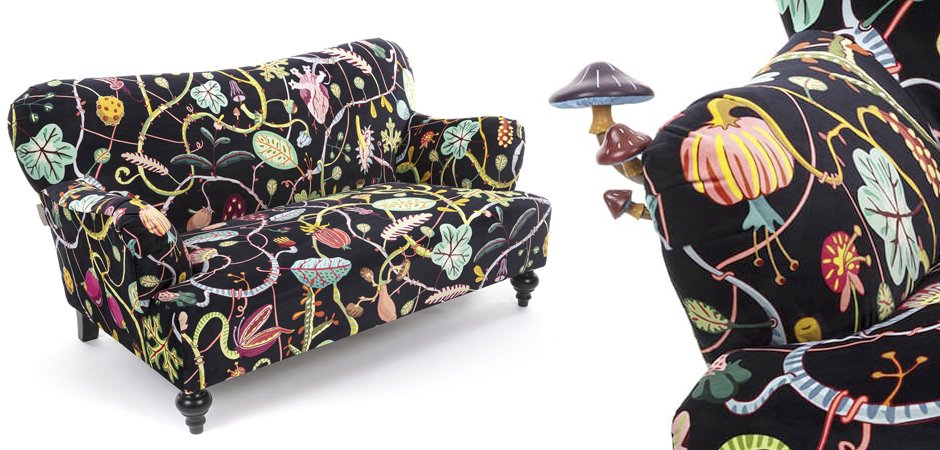 Диван Seletti Botanical Diva Sofa Black