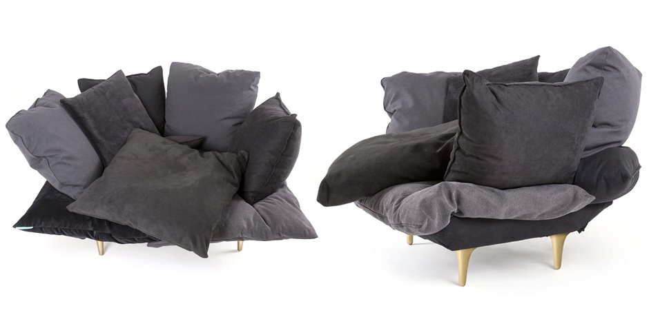 Кресло Seletti Armchair Comfy charcoal grey