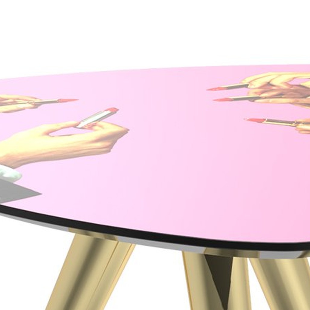 Журнальный стол Seletti Side Table Pink Lipsticks