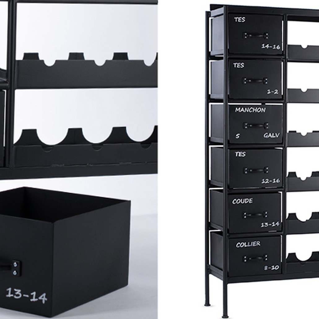 Винный стеллаж RADAGAST IRON WINE CHEST BLACK