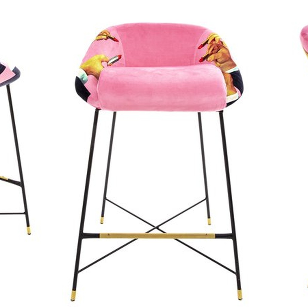 Барный стул Seletti High Stool Pink Lipsticks