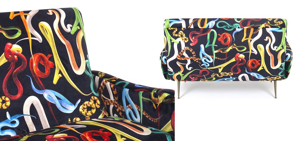 Диван Seletti Sofa Two Seater Snakes