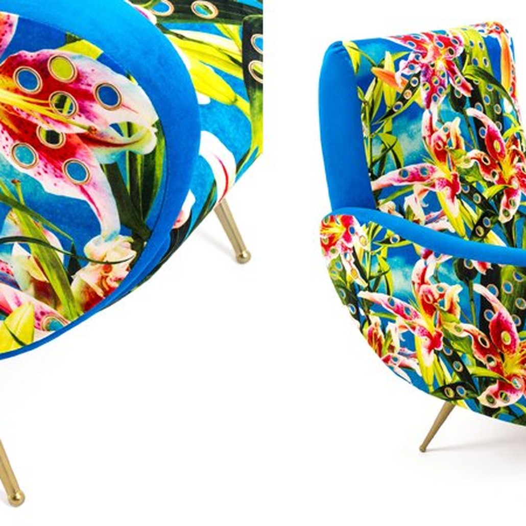 Кресло Seletti Armchair Flowers with holes