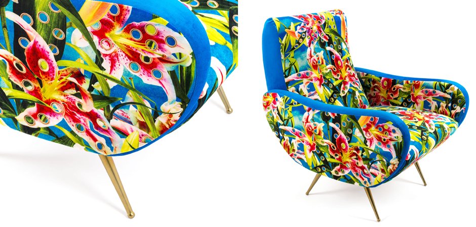 Кресло Seletti Armchair Flowers with holes