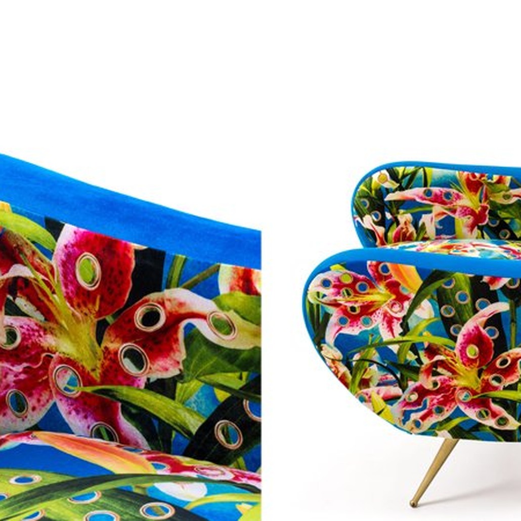 Кресло Seletti Armchair Flowers with holes