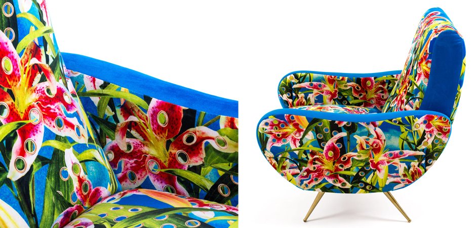 Кресло Seletti Armchair Flowers with holes