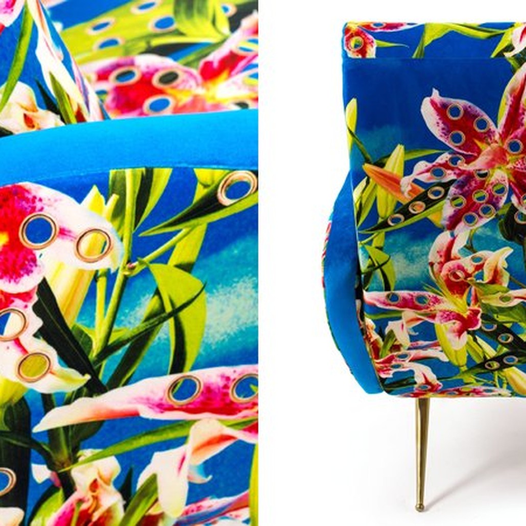 Кресло Seletti Armchair Flowers with holes