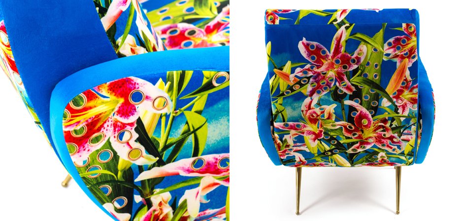 Кресло Seletti Armchair Flowers with holes