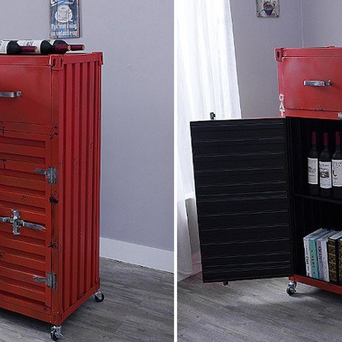 Комод Sea Container с двумя дверками и двумя ящиками