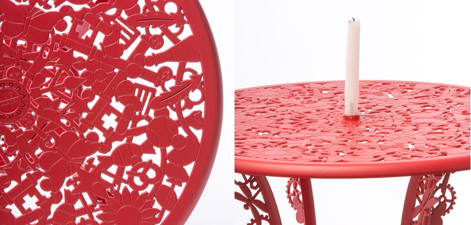 Обеденный стол Industry Collection ALUMINIUM TABLE – RED