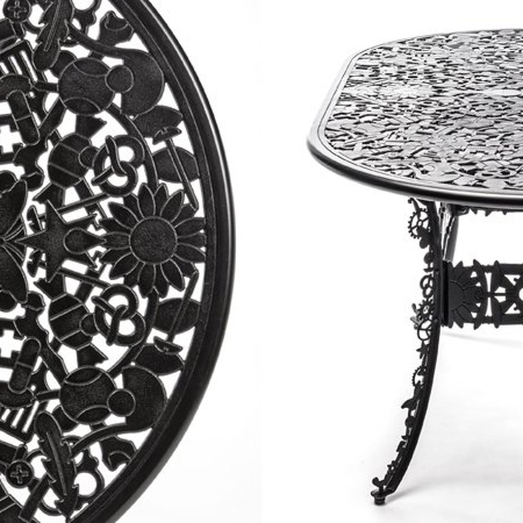 Обеденный стол Industry Collection ALUMINIUM OVAL TABLE – BLACK