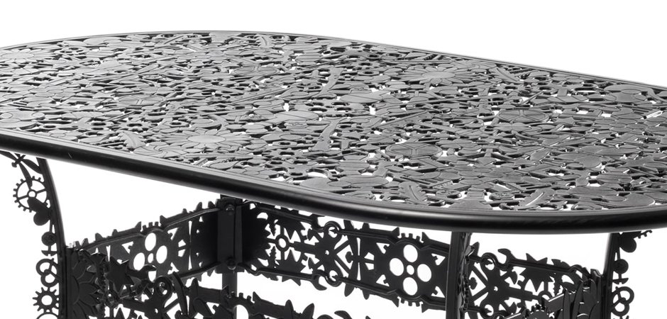 Обеденный стол Industry Collection ALUMINIUM OVAL TABLE – BLACK