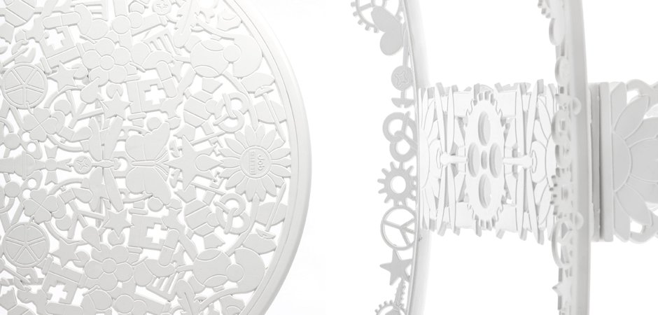 Обеденный стол Industry Collection ALUMINIUM OVAL TABLE – WHITE