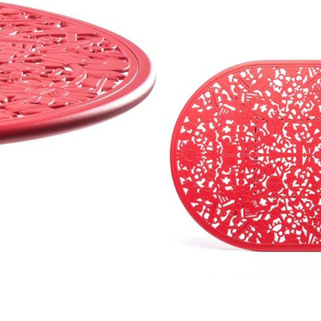 Обеденный стол Industry Collection ALUMINIUM OVAL TABLE – RED