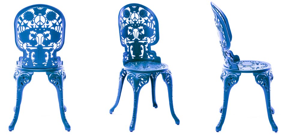 Стул Seletti Industry Collection ALUMINIUM CHAIR – SKY BLUE