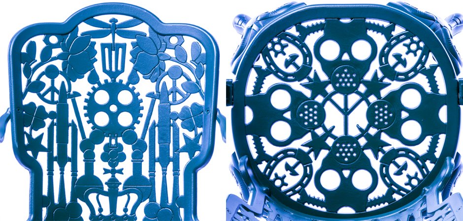 Стул Seletti Industry Collection ALUMINIUM ARMCHAIR – SKY BLUE