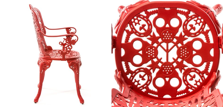 Стул Seletti Industry Collection ALUMINIUM ARMCHAIR – RED