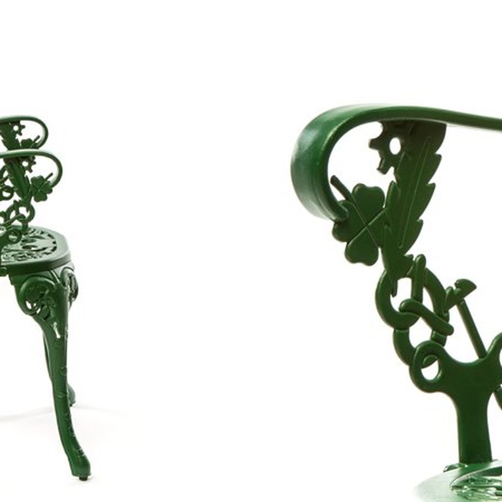 Стул Seletti Industry Collection ALUMINIUM ARMCHAIR – GREEN
