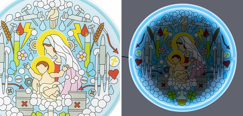 Бра Seletti Gospel Led Signs Virgin Mary