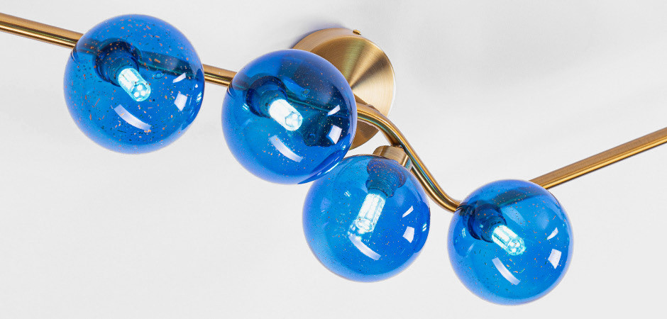 Бра Cherry FLUSH MOUNT Wall Lamp blue