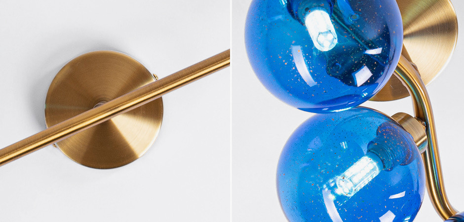 Бра Cherry FLUSH MOUNT Wall Lamp blue