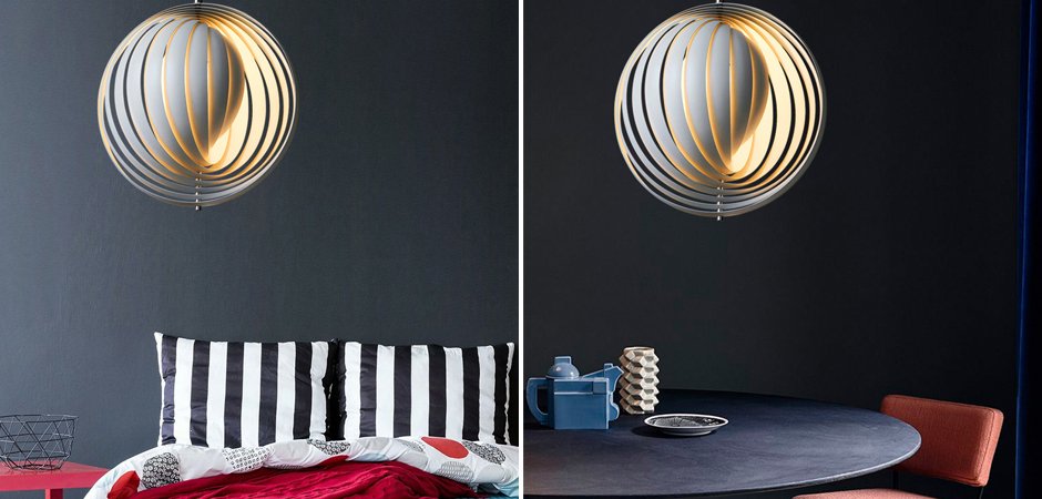 Подвесной светильник Led Pendant Rotates Space Ball Metal