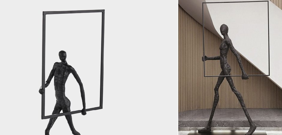 Торшер Man carries light square