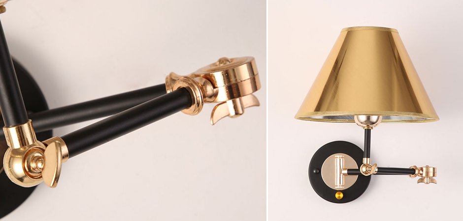 Бра Retro Teleskop lange Arm Wall Lamp
