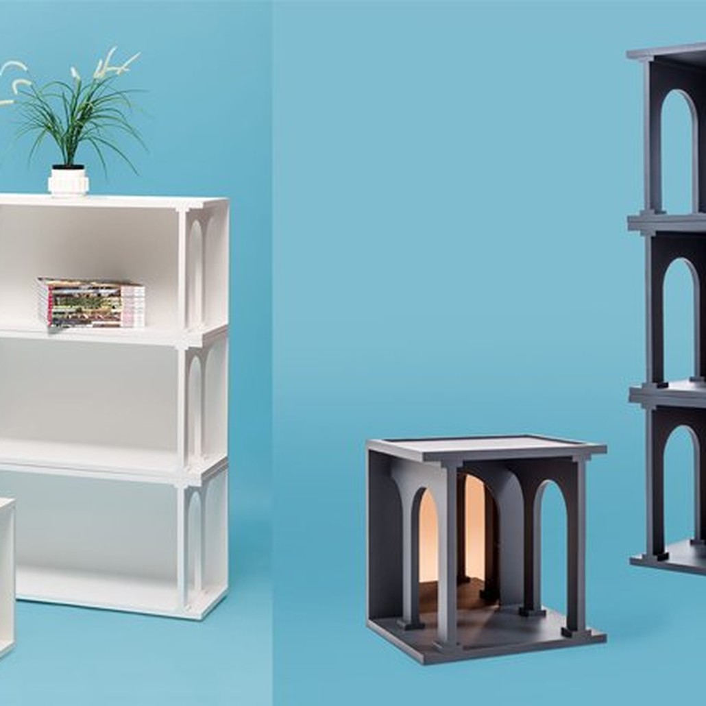 Полка Seletti Renaissance Double Anthracite