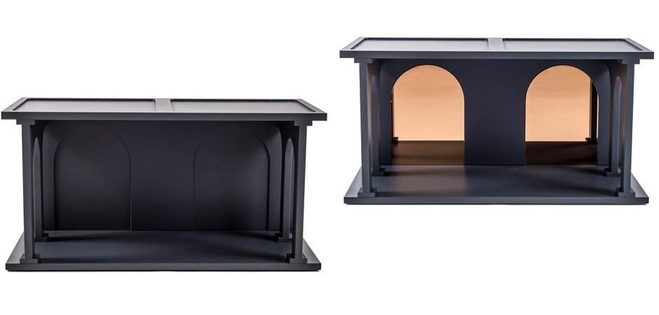 Полка Seletti Renaissance Double Anthracite