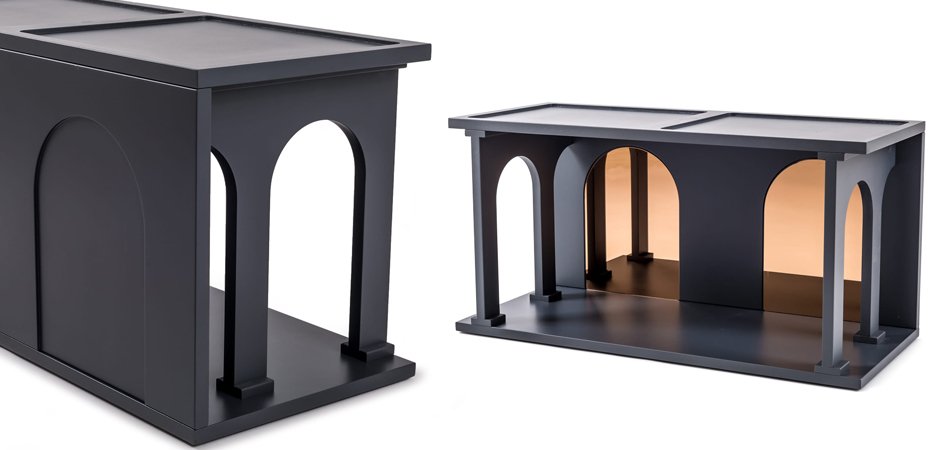 Полка Seletti Renaissance Double Anthracite