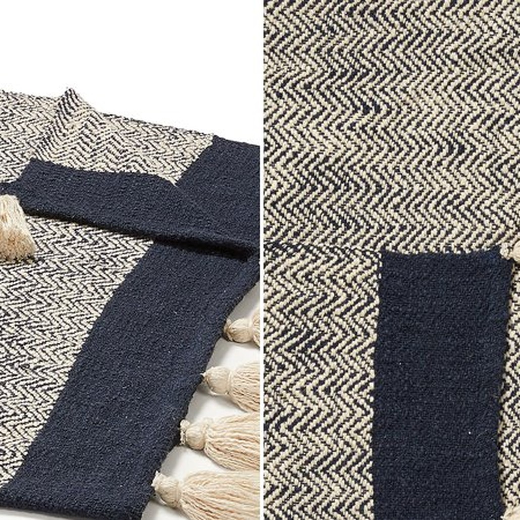 Плед Plaid Chevron Tassels