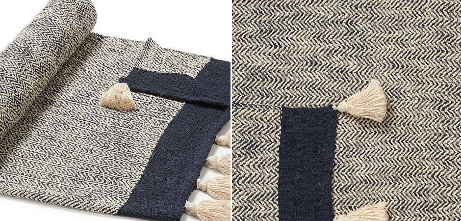 Плед Plaid Chevron Tassels