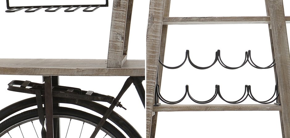 Стеллаж с отделениями для хранения бутылок Black Bike