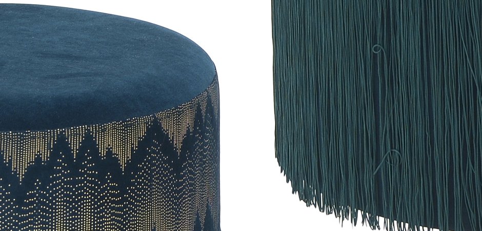 Пуф Fringe Blue