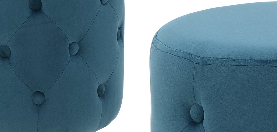 Пуф Capitone Turquoise