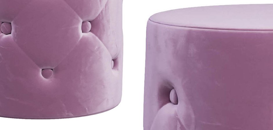 Пуф Capitone Pink