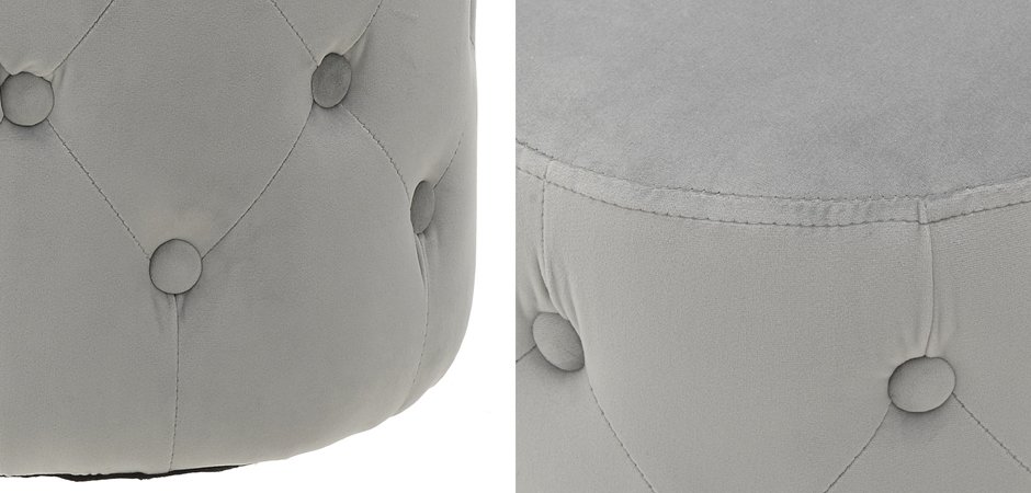 Пуф Capitone Gray