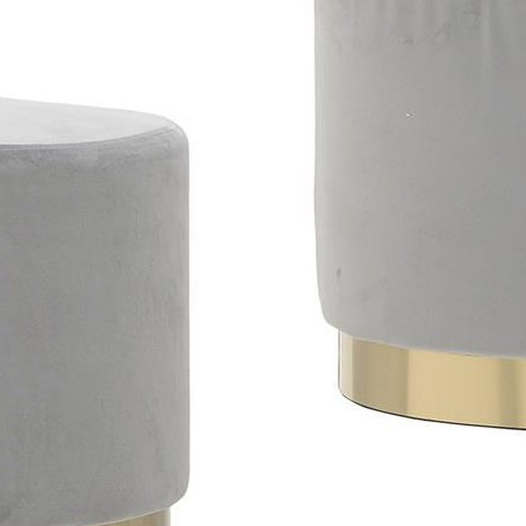 Пуф Golden Belt Gray Pastel