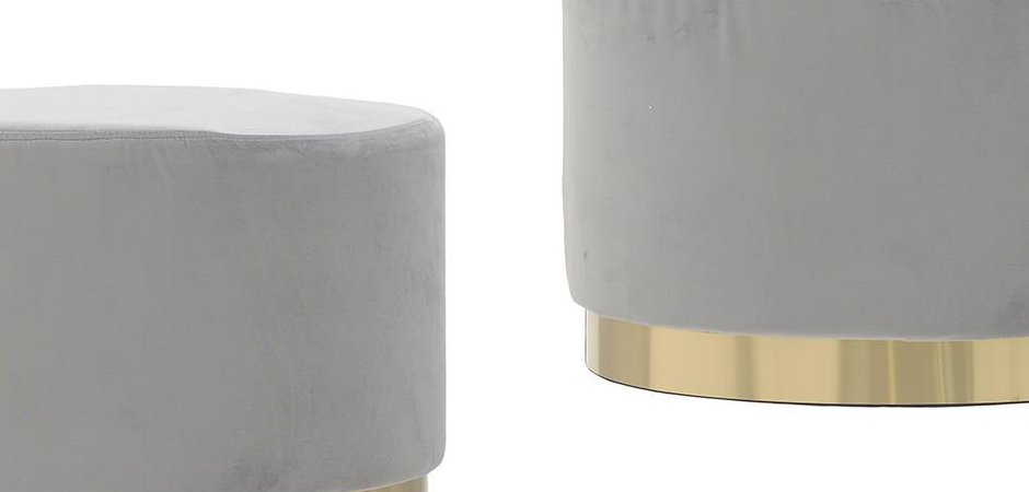 Пуф Golden Belt Gray Pastel