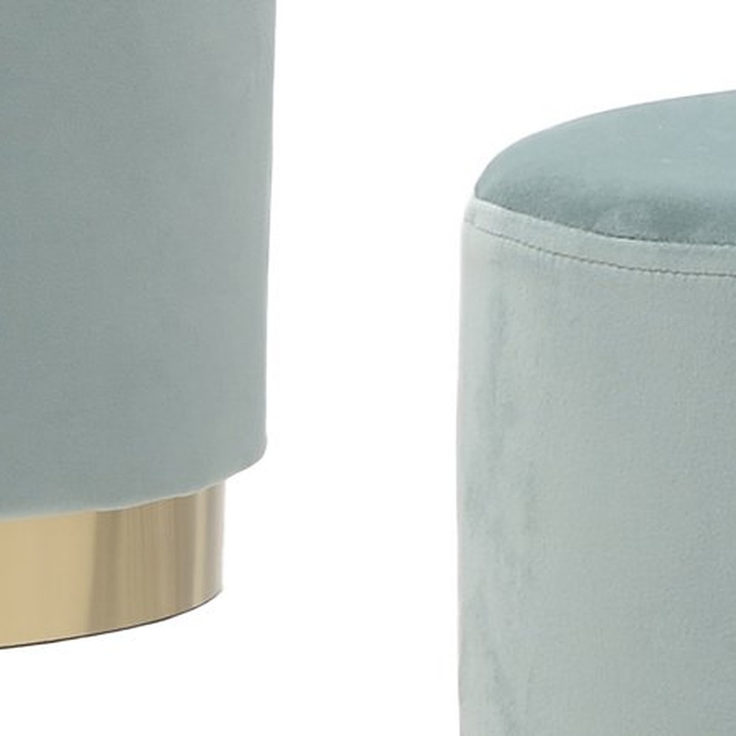 Пуф Golden Belt Turquoise Pastel