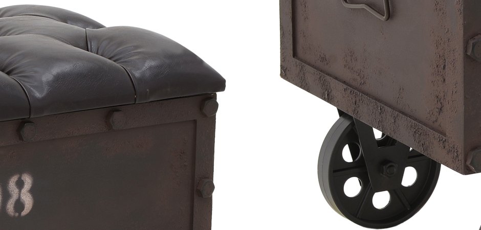 Пуф-бокс Loft Industrial Wheel