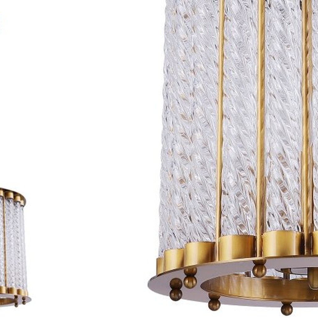Люстра Glass Spirals Cylinder