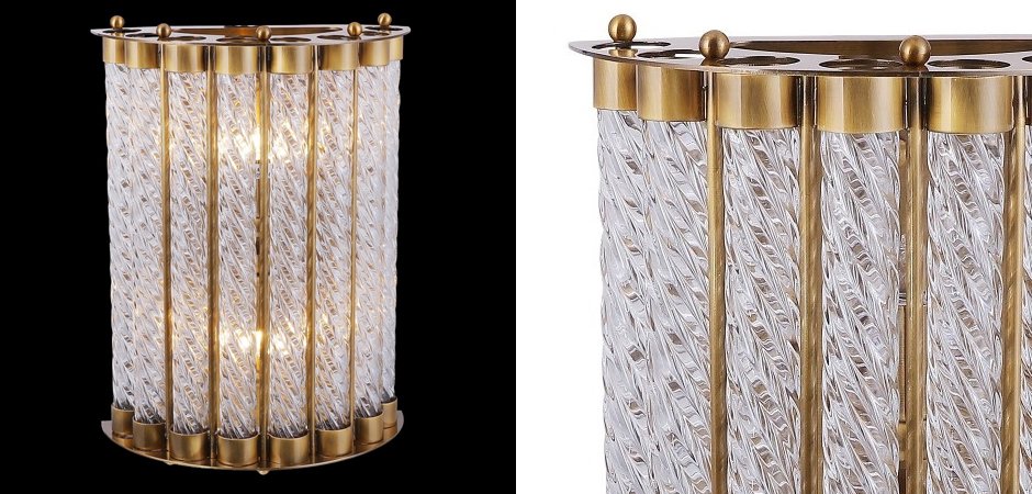 Бра Glass Spirals Sconces